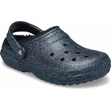 Zuecos Crocs Classic Glitter Forro Mujer Verde Oliva | Mexico 0058YXFU